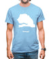 Senegal Silhouette Mens T-Shirt