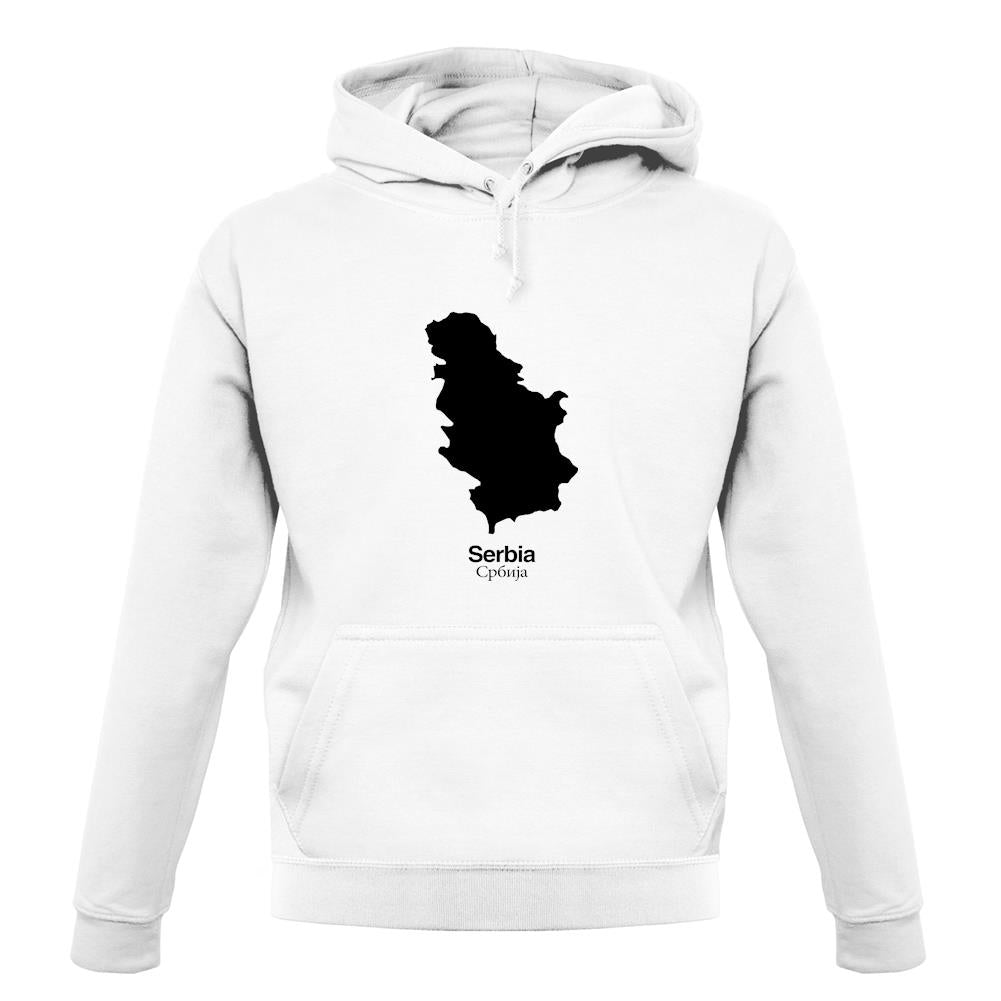 Serbia Silhouette unisex hoodie