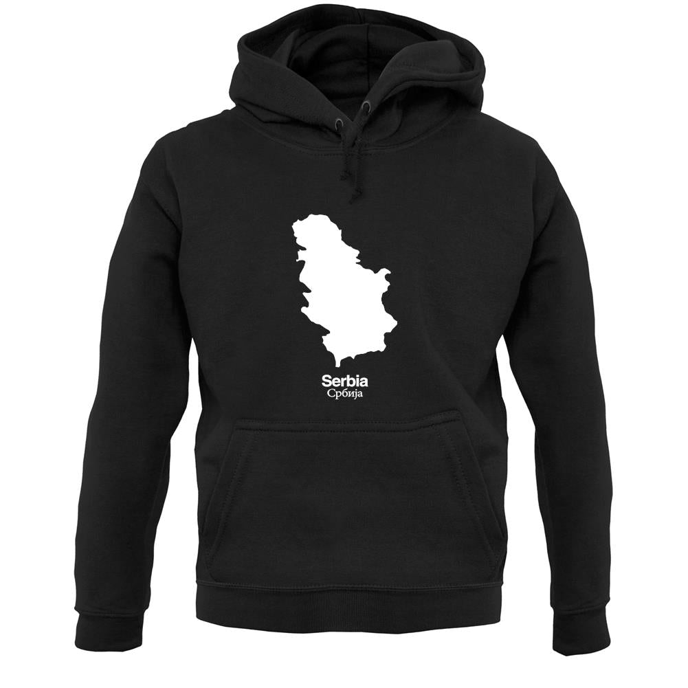 Serbia Silhouette Unisex Hoodie