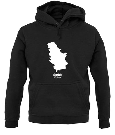 Serbia Silhouette unisex hoodie