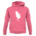 Serbia Silhouette unisex hoodie