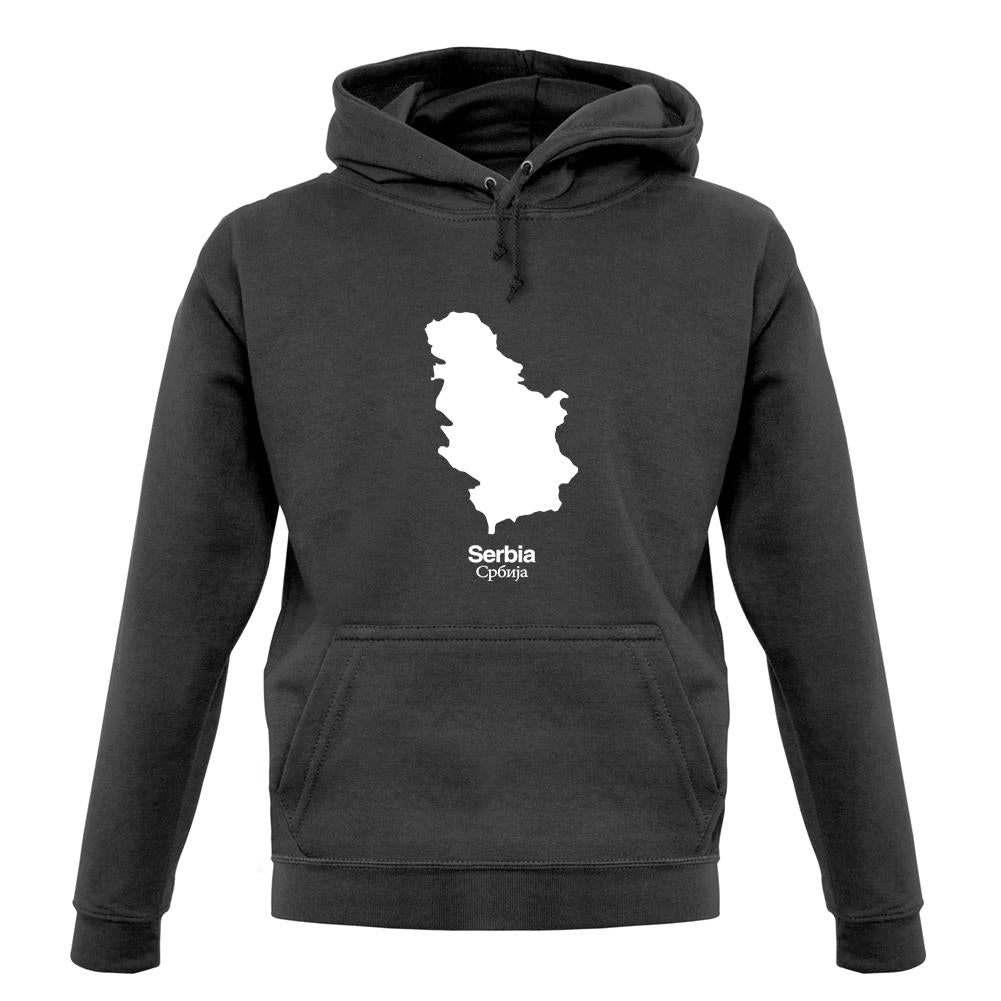 Serbia Silhouette unisex hoodie