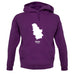 Serbia Silhouette unisex hoodie