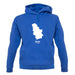 Serbia Silhouette unisex hoodie