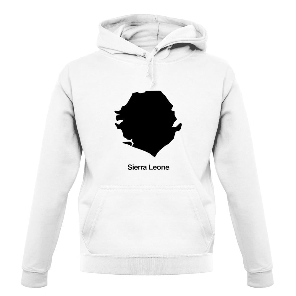 Sierra Leone Silhouette unisex hoodie