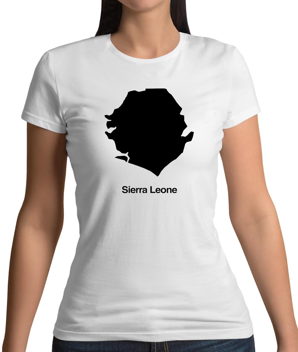 Sierra Leone Silhouette Womens T-Shirt