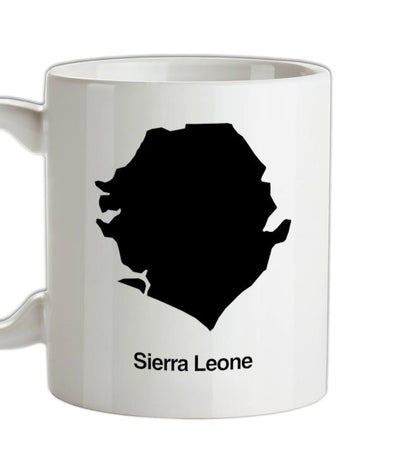 Sierra Leone Silhouette Ceramic Mug