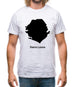 Sierra Leone Silhouette Mens T-Shirt