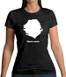 Sierra Leone Silhouette Womens T-Shirt