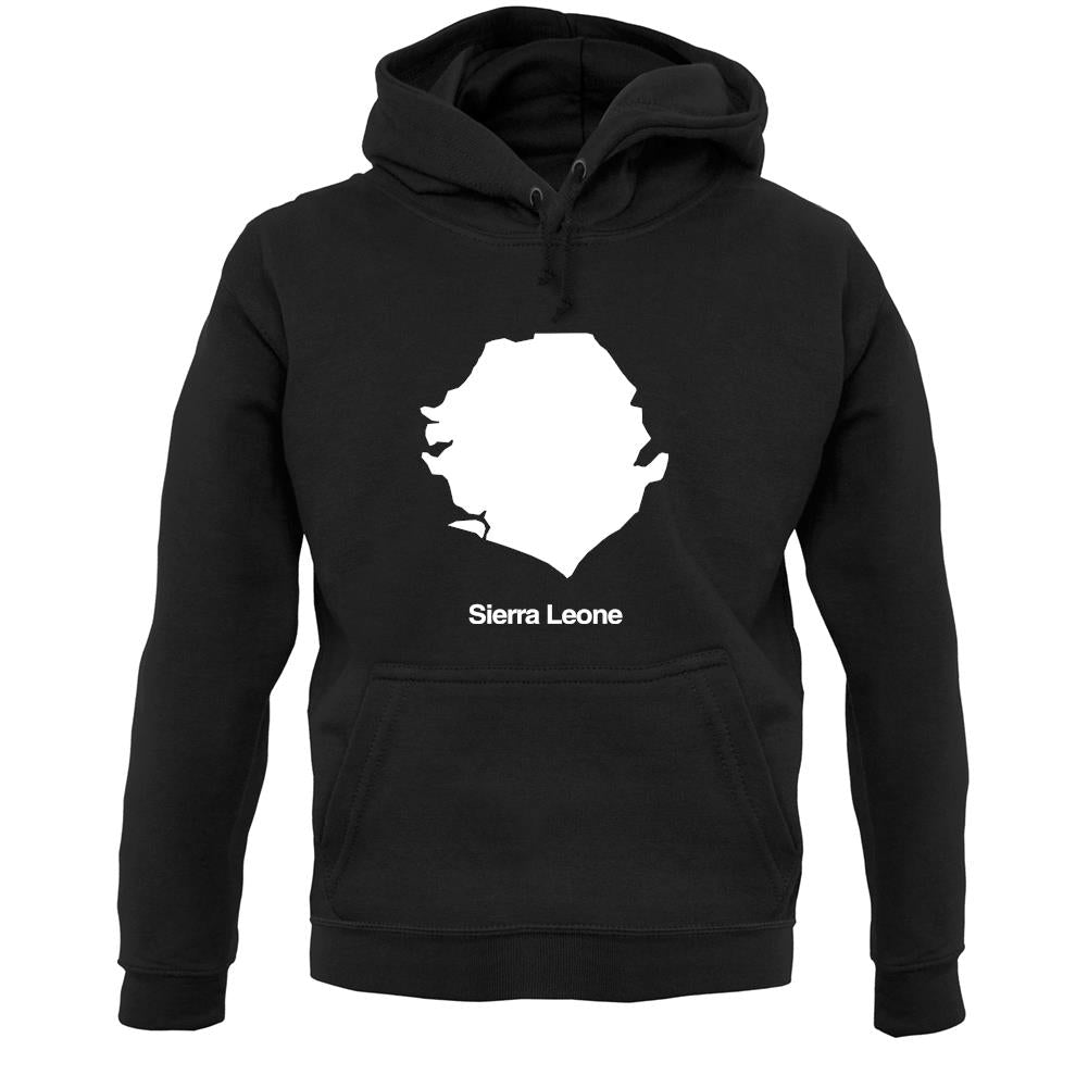 Sierra Leone Silhouette Unisex Hoodie