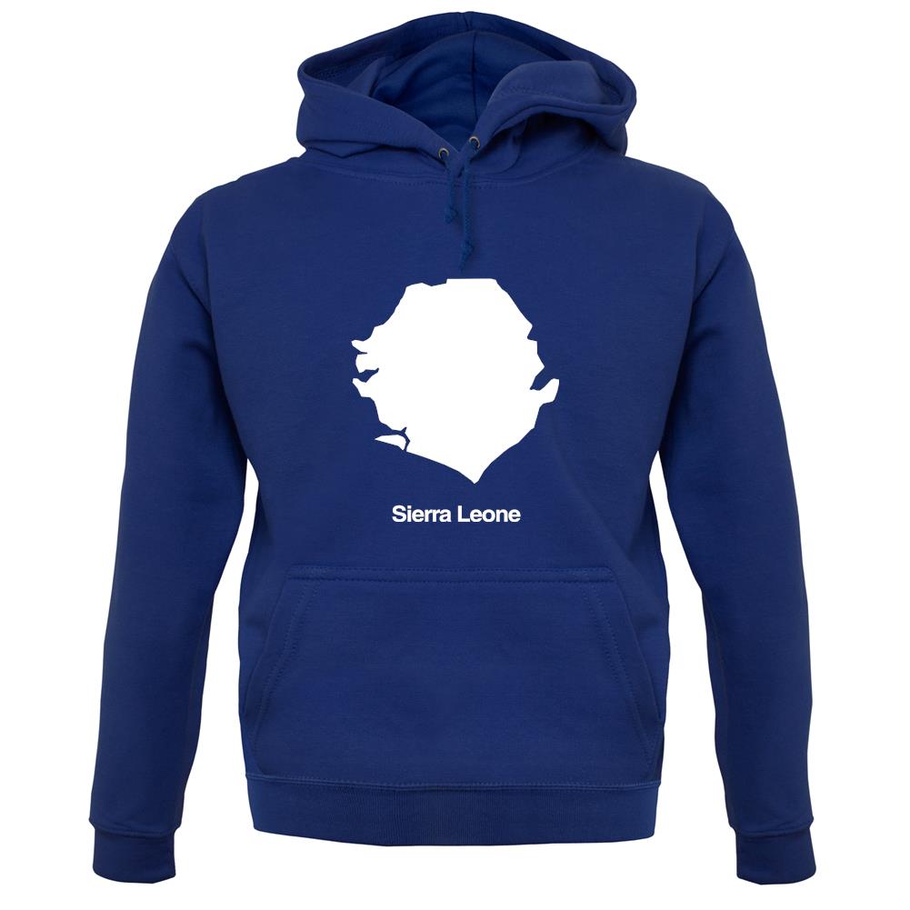 Sierra Leone Silhouette unisex hoodie