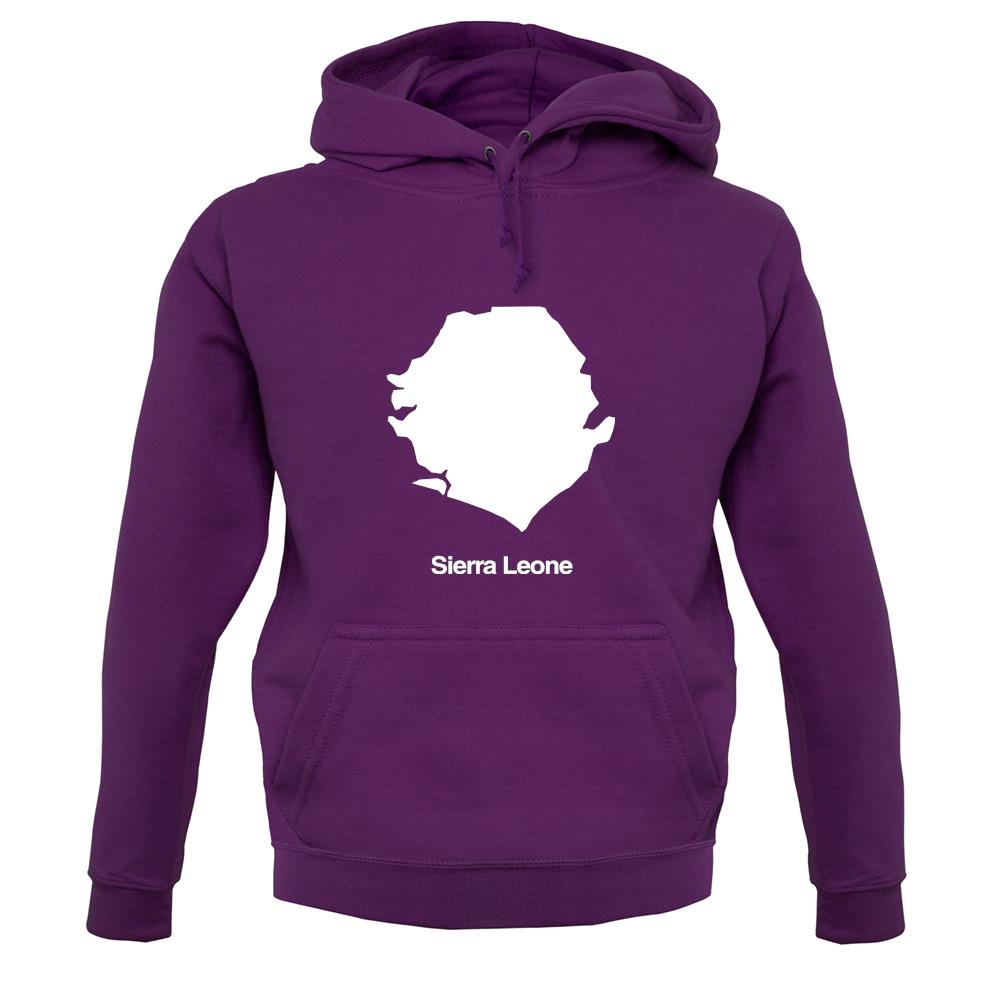 Sierra Leone Silhouette unisex hoodie