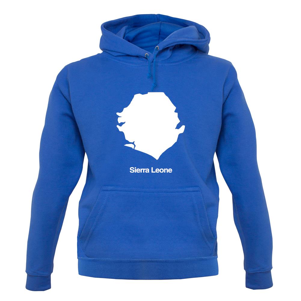 Sierra Leone Silhouette unisex hoodie