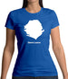 Sierra Leone Silhouette Womens T-Shirt