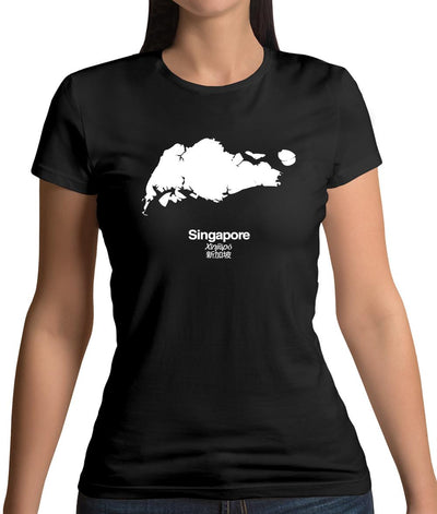 Singapore Silhouette Womens T-Shirt