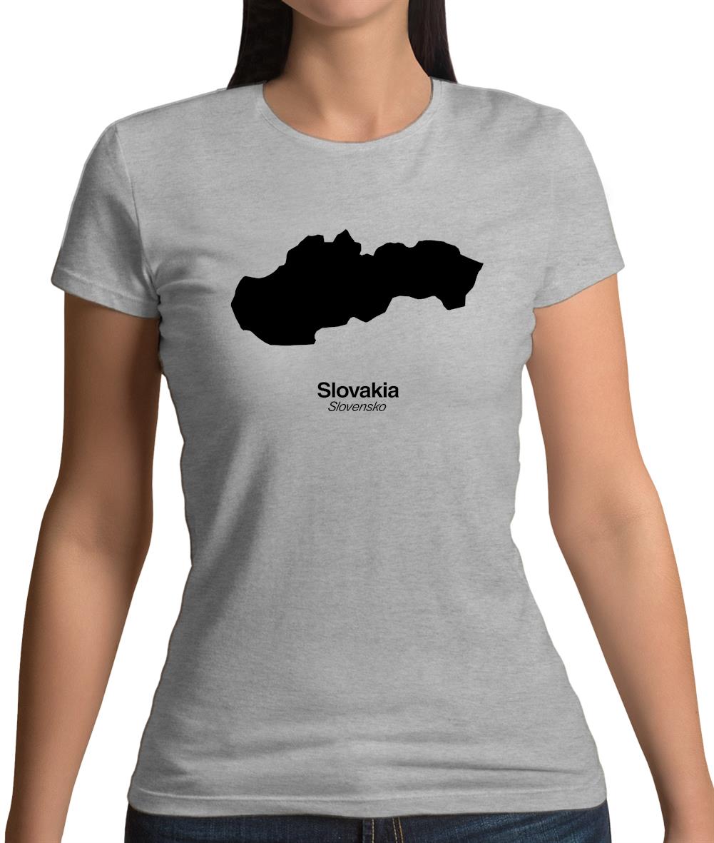 Slovakia Silhouette Womens T-Shirt