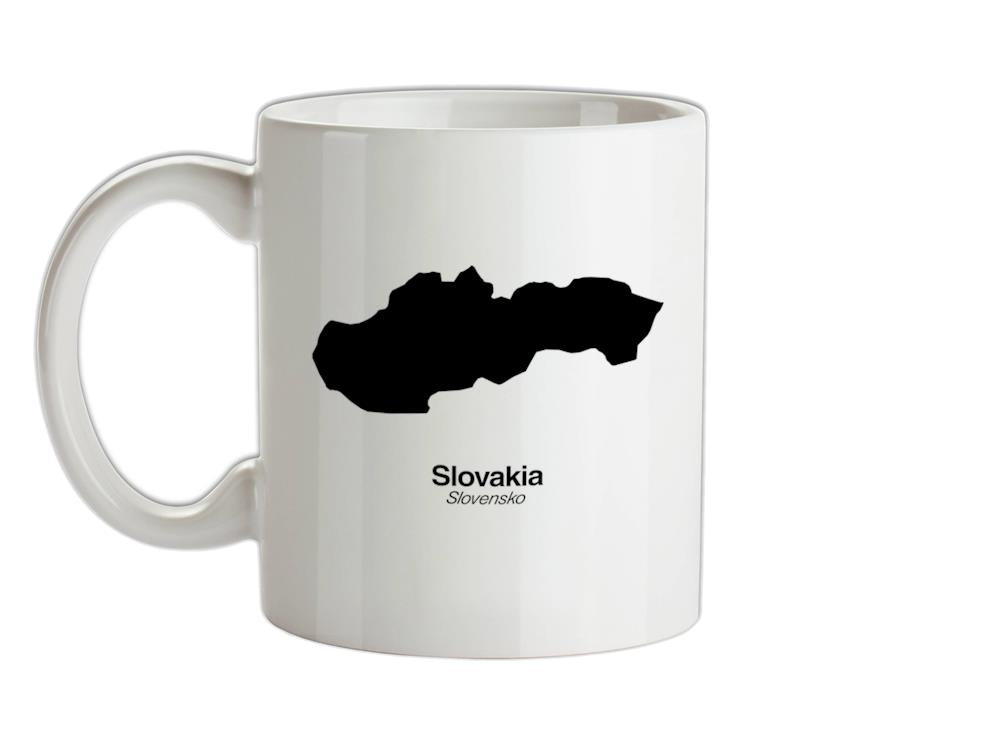 Slovakia Silhouette Ceramic Mug