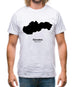 Slovakia Silhouette Mens T-Shirt