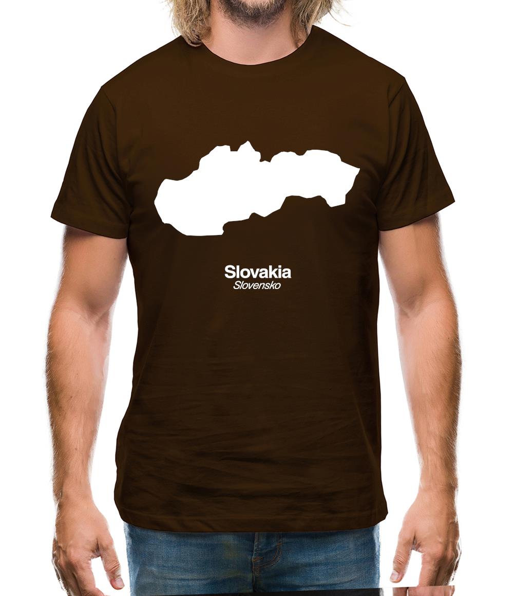 Slovakia Silhouette Mens T-Shirt