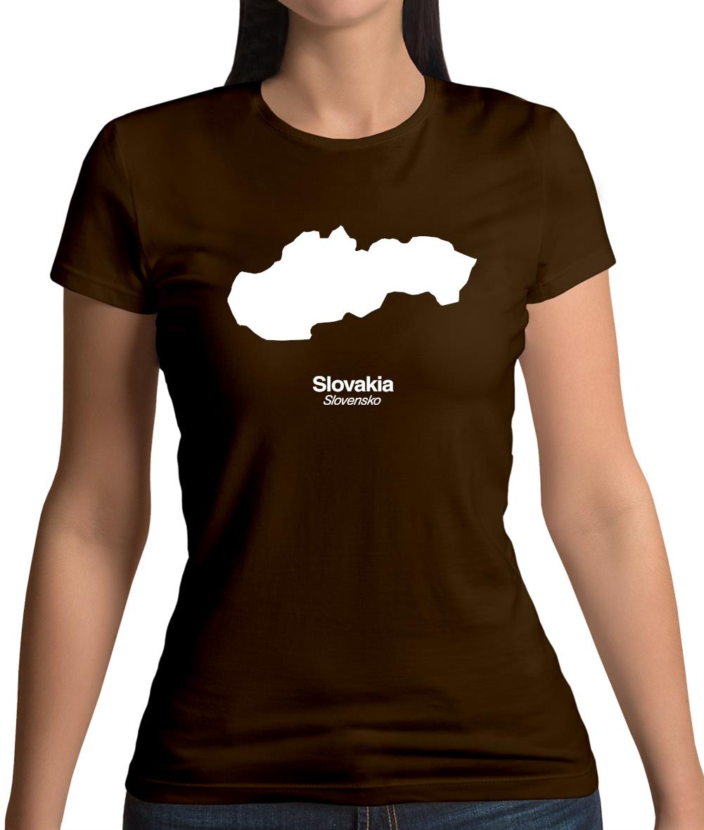 Slovakia Silhouette Womens T-Shirt