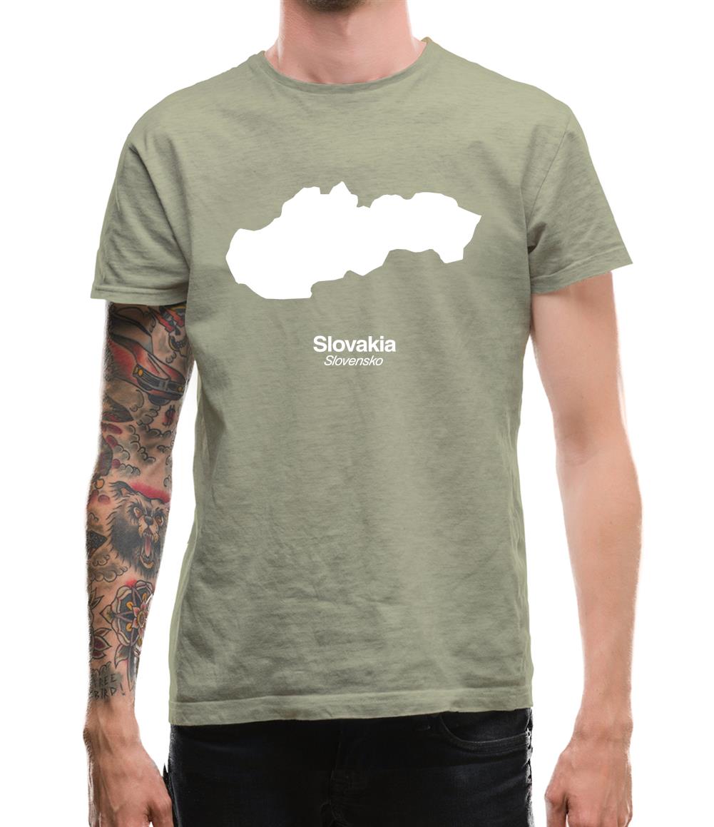 Slovakia Silhouette Mens T-Shirt