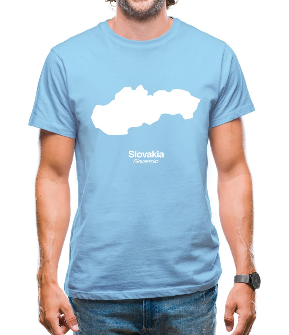 Slovakia Silhouette Mens T-Shirt