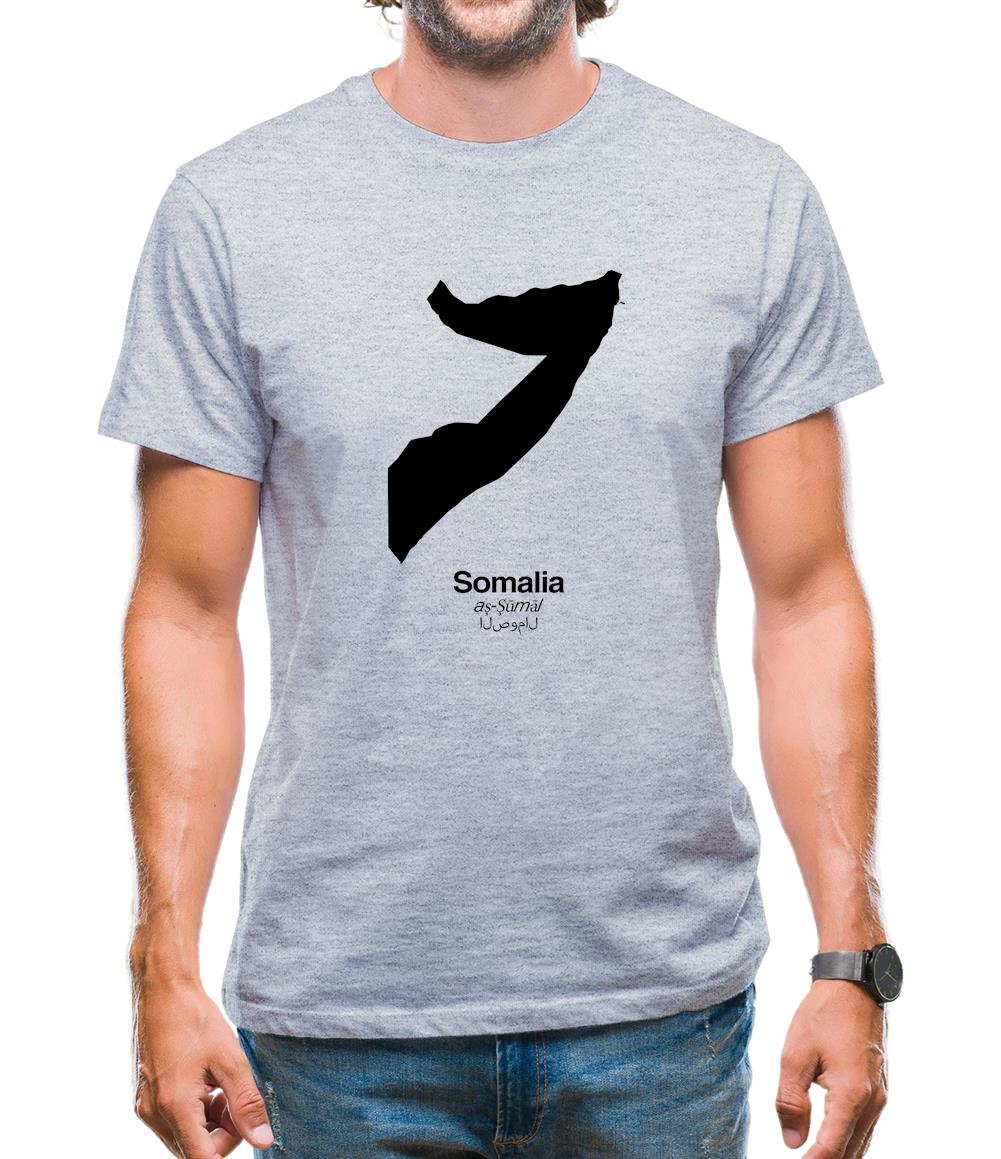 Somalia Silhouette Mens T-Shirt