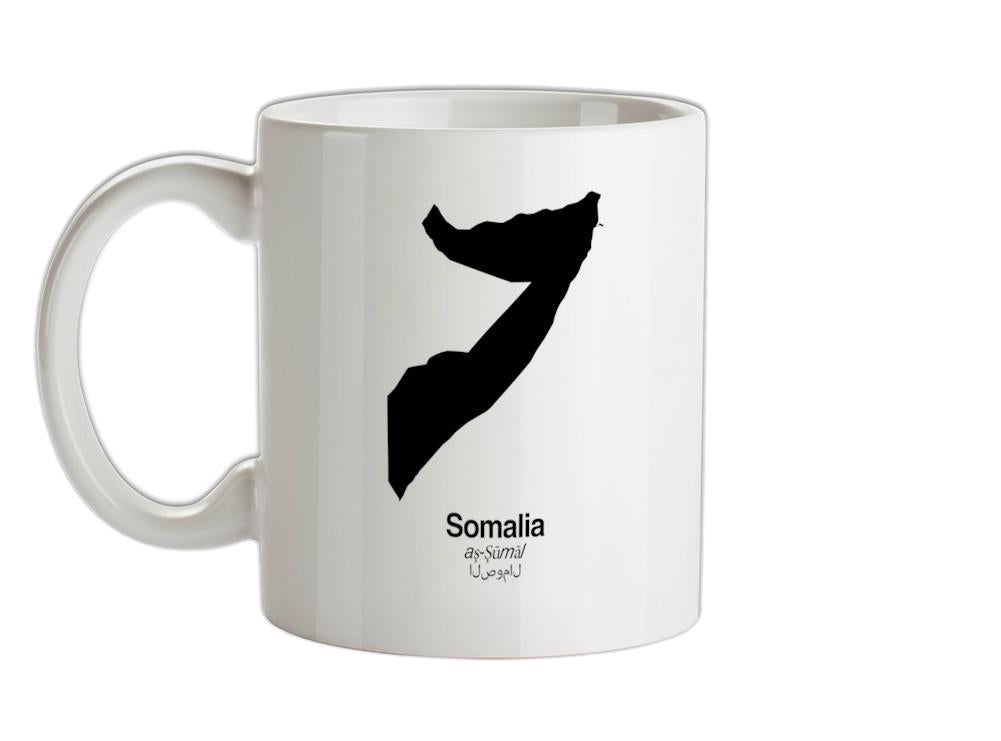 Somalia Silhouette Ceramic Mug