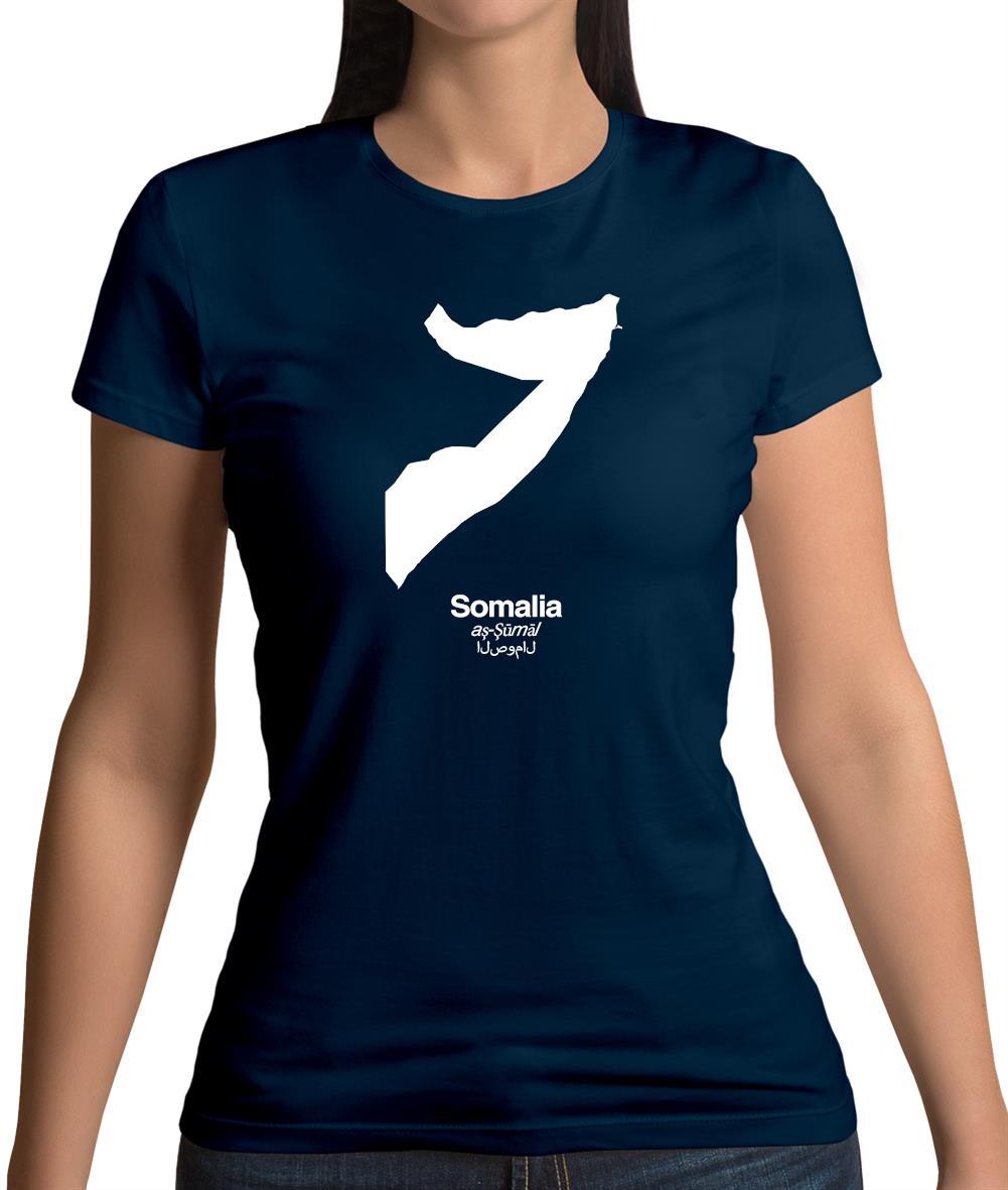 Somalia Silhouette Womens T-Shirt
