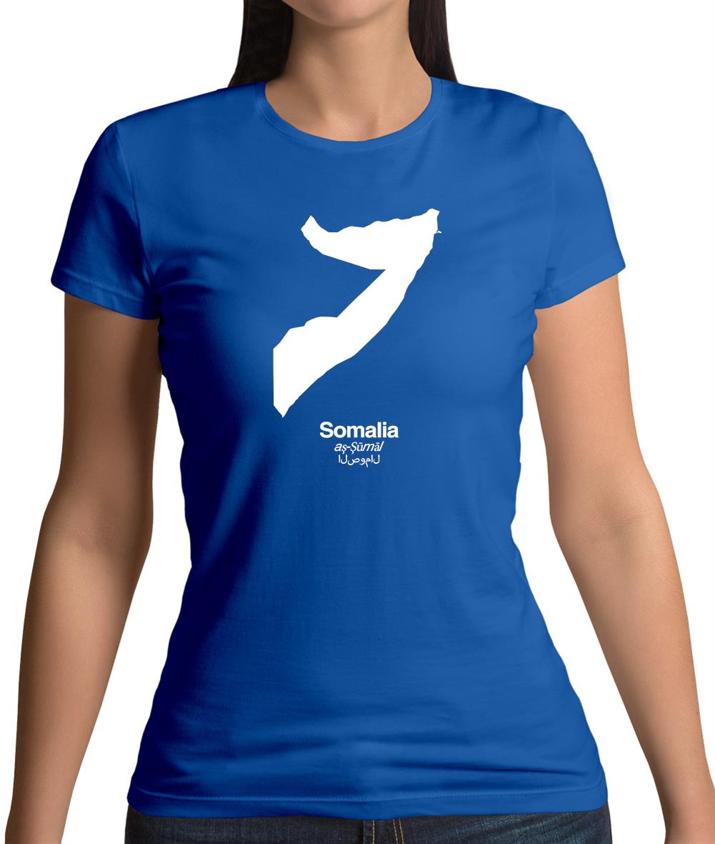 Somalia Silhouette Womens T-Shirt