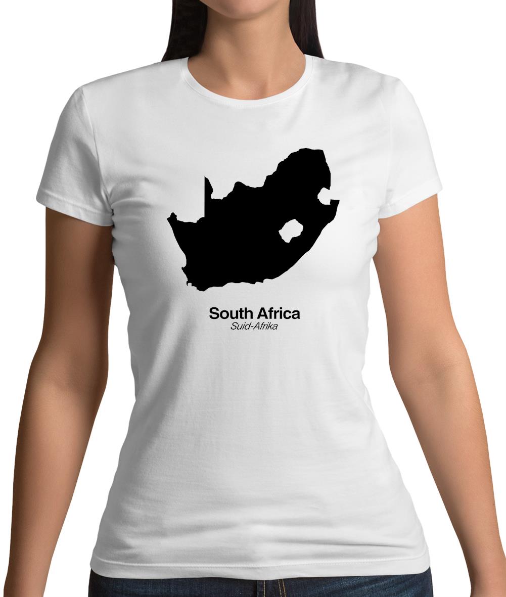 South Africa Silhouette Womens T-Shirt
