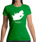 South Africa Silhouette Womens T-Shirt