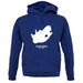 South Africa Silhouette unisex hoodie