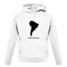 South America Silhouette unisex hoodie