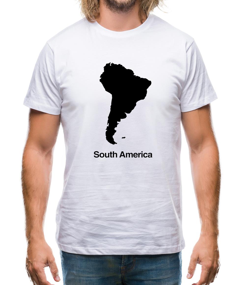 South America Silhouette Mens T-Shirt