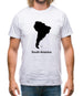 South America Silhouette Mens T-Shirt