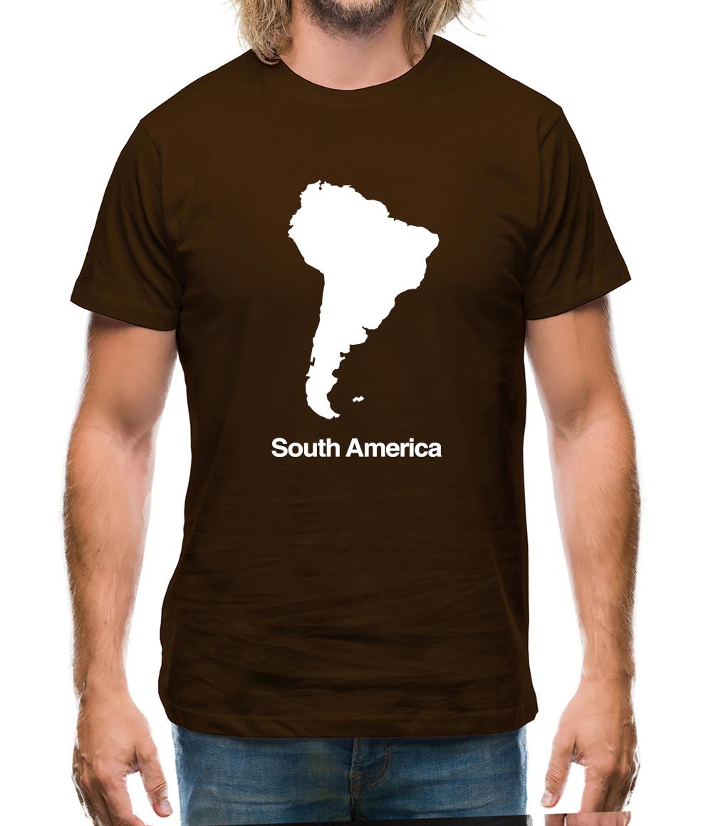 South America Silhouette Mens T-Shirt