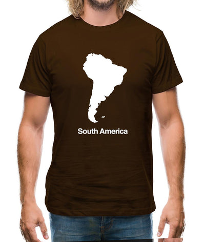 South America Silhouette Mens T-Shirt