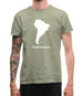 South America Silhouette Mens T-Shirt