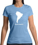 South America Silhouette Womens T-Shirt