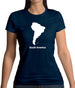 South America Silhouette Womens T-Shirt