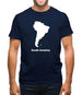 South America Silhouette Mens T-Shirt