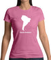 South America Silhouette Womens T-Shirt