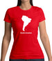 South America Silhouette Womens T-Shirt