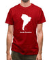 South America Silhouette Mens T-Shirt