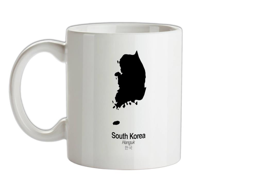 South Korea Silhouette Ceramic Mug