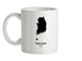 South Korea Silhouette Ceramic Mug