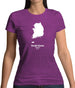South Korea Silhouette Womens T-Shirt