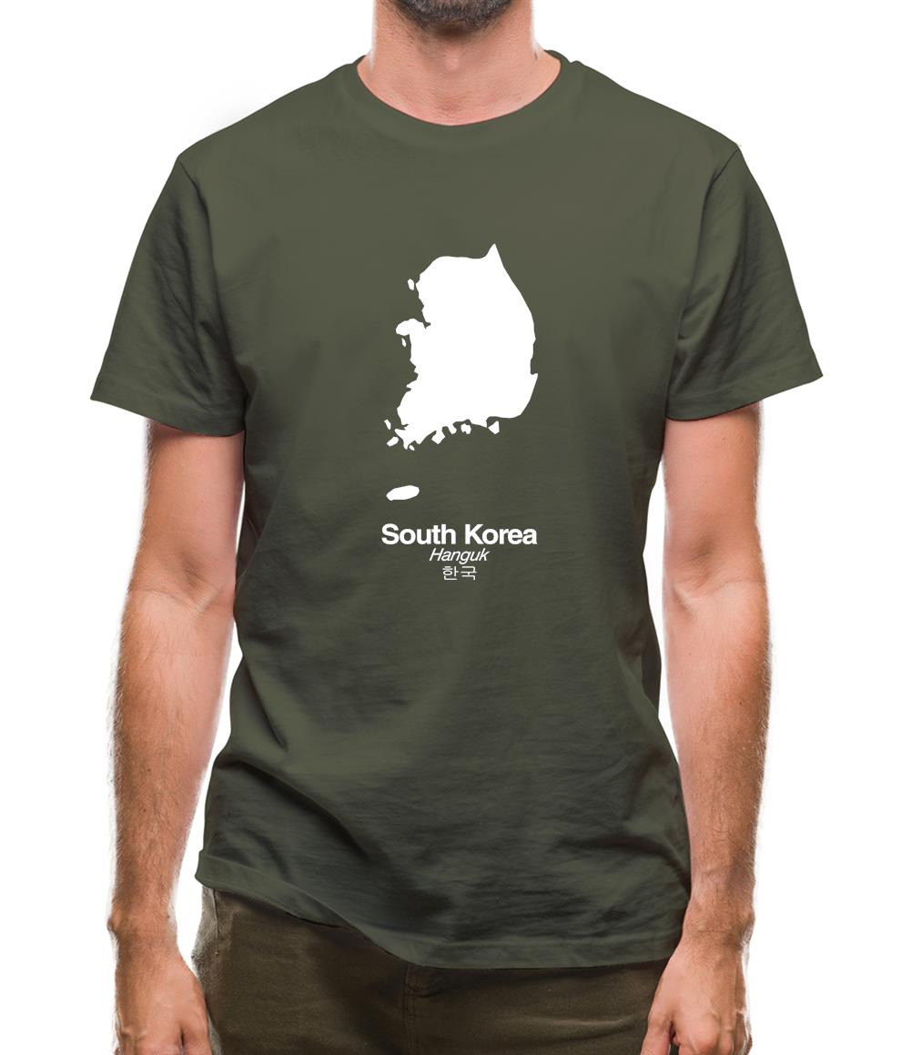 South Korea Silhouette Mens T-Shirt