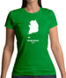 South Korea Silhouette Womens T-Shirt
